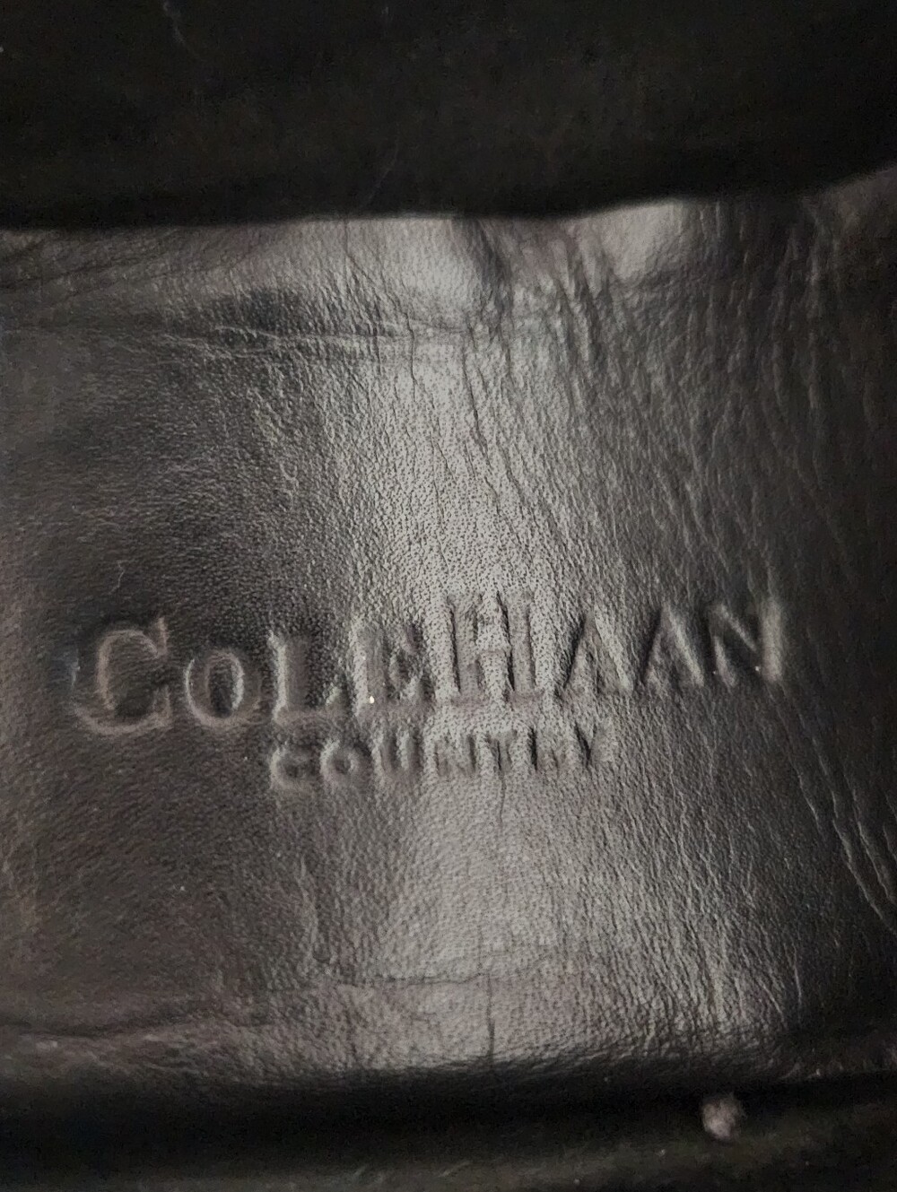 CLASSIC COLE HAAN BLACK ALLIGATOR EMBOSSED LEATHER DRIVING LOAFERS SIZE 7.5 - Picture 6 of 7